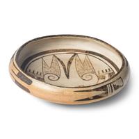 Hopi Pottery Bowl, with Hopi Villages sticker