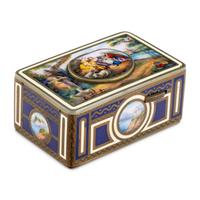 A German Enameled Singing Bird Automaton Box