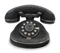 Judith Leiber Collector's Edition Black Rotary Phone Minaudière