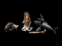 Five Japanese Carp-Form Articles