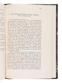 EINSTEIN, Albert (1879-1955). "Uber einen die Erzeugung und Verwandlung des Lichtes betreffenden heuristischen Gesichtspunkt." -- "Uber die von der molekularkinetischen Theorie der Wärme geforderte Bewegung von in ruhenden Flüssig kieten suspendierten Teilchen." -- "Zur Elektrodynamik bewegter Körper." In: Annalen der Physik... fourth series , vol. 17, pp.132-148, pp.549-560, pp.891-921. Leipzig: Johann Ambrosius Barth, 1905.