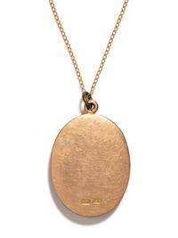 A Roman Style Gold and Plasma Pendant with the Demigod Achilles Dying