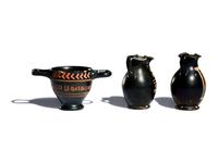 Three Apulian Xenon-Ware Miniature Vessels
