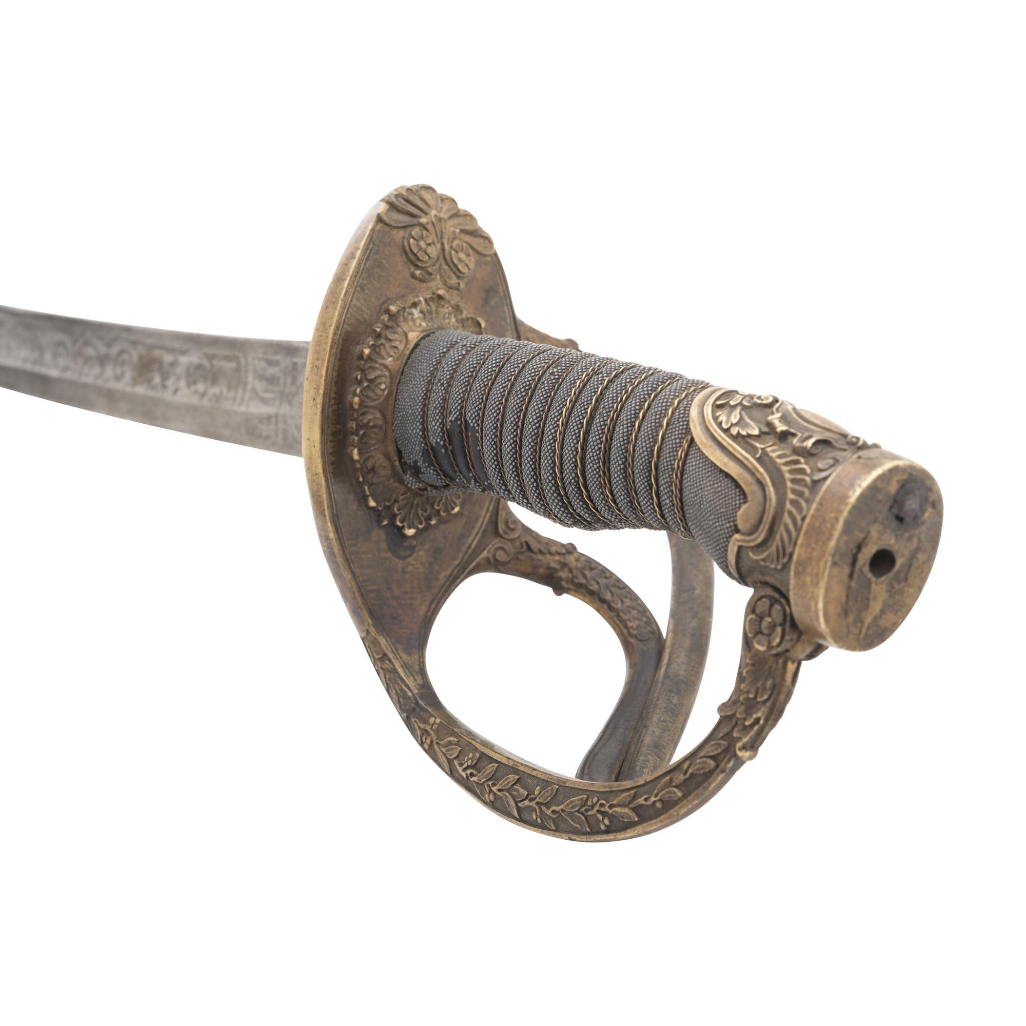 Klingenthal Model 1840/60 Cavalry Officers Saber Inscribed to Major (Col) Daniel Chaplin 2nd Maine Infantry