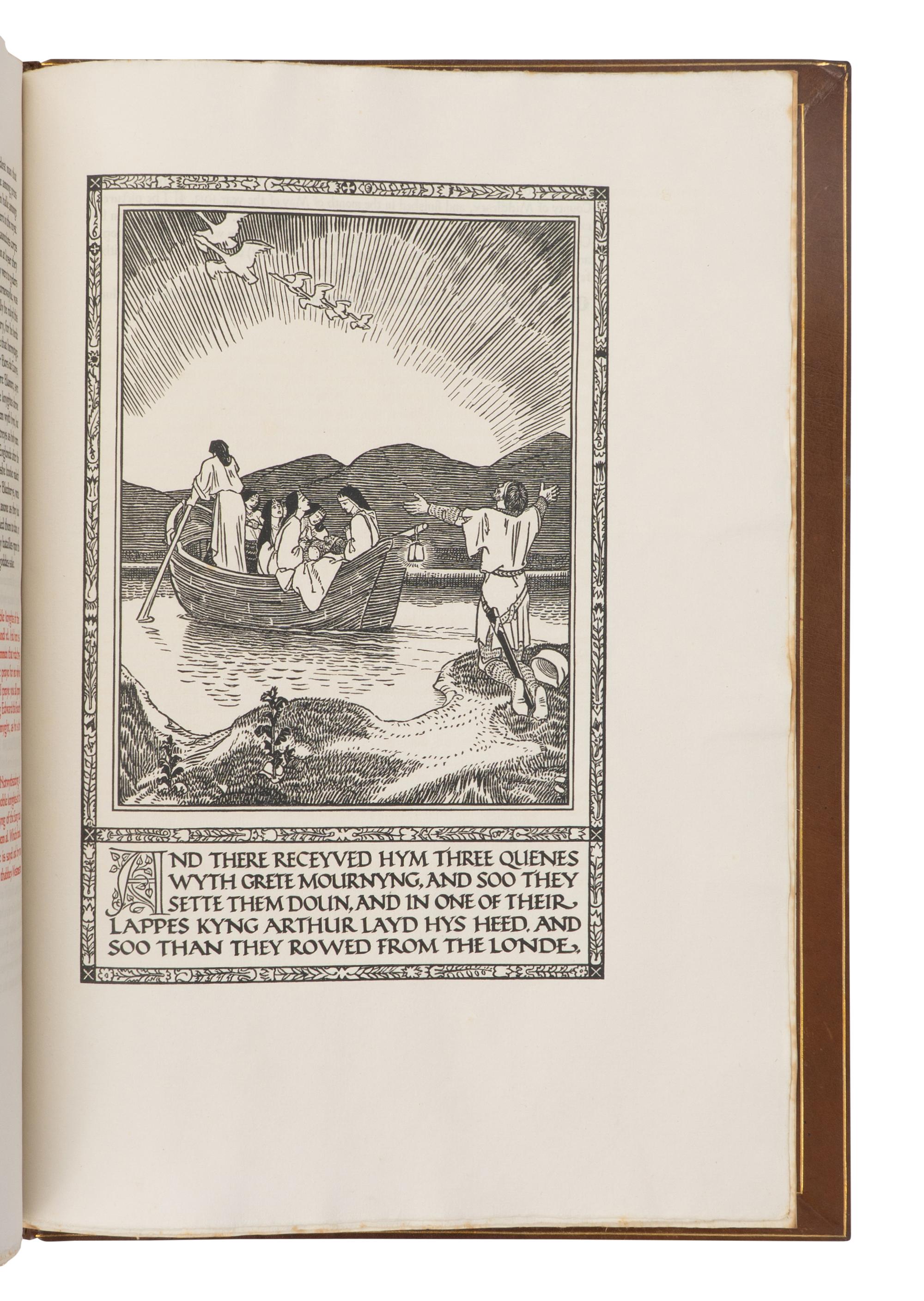 [FINE PRESS - ASHENDENE PRESS]. MALORY, Thomas (fl. 1460). The Noble and Joyous Book entytled Le Morte dArthur . Chelsea: Ashendene Press, 1913.