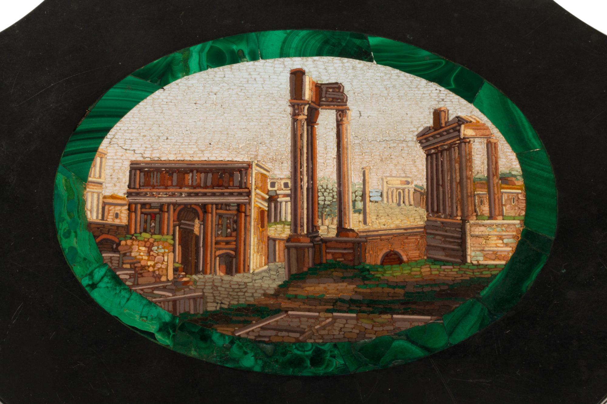 Two Italian Micromosaic Plaques