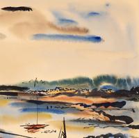 Wayne Thiebaud (American, 1920-2021) — View of Sausalito , c. 1950s