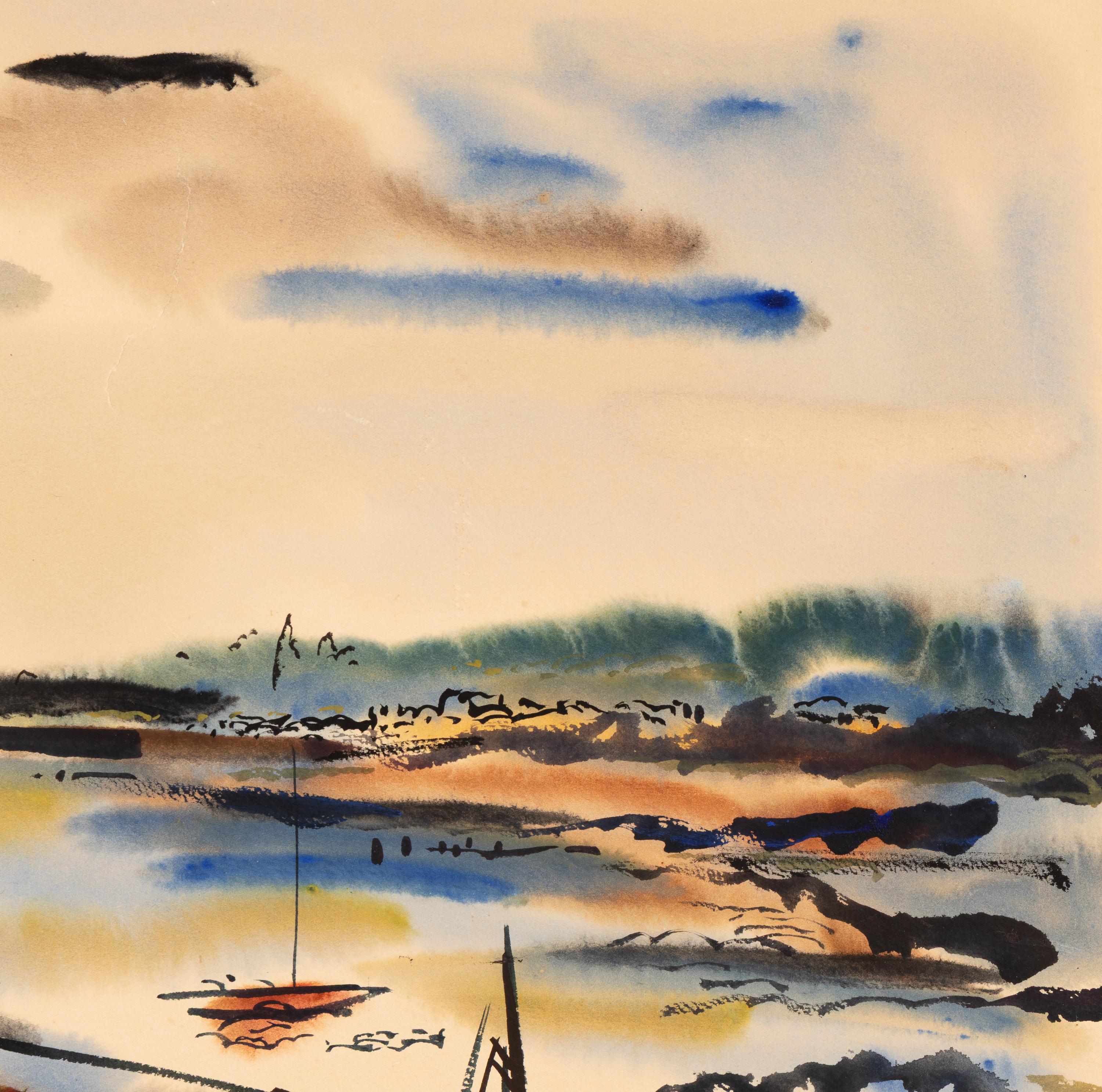 Wayne Thiebaud (American, 1920-2021) — View of Sausalito , c. 1950s