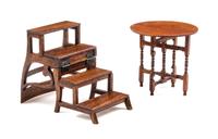 Two Mahogany Furniture Articles Height of first 2 3/4 inches. — Gerald Crawford