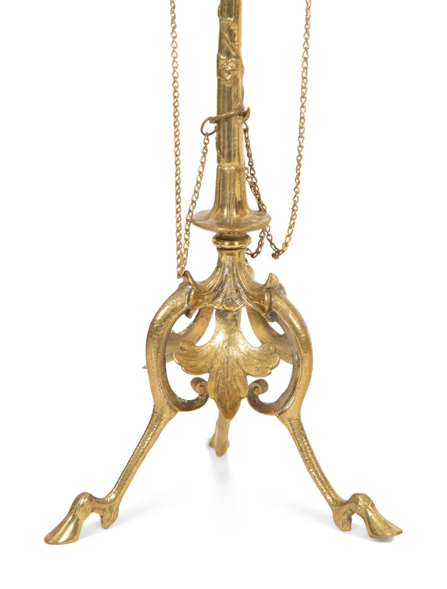 A Pair of English Brass Candlesticks