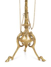 A Pair of English Brass Candlesticks