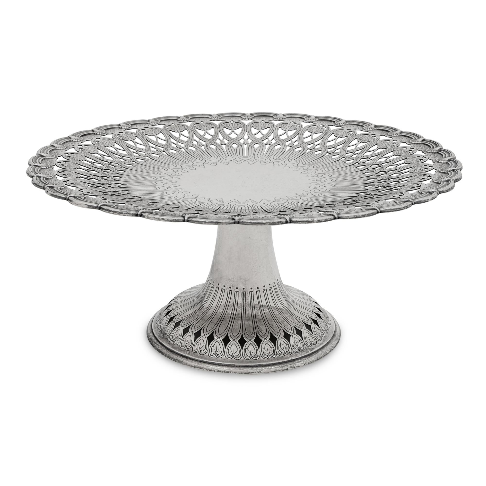 A Tiffany and Co. Silver Dessert Stand