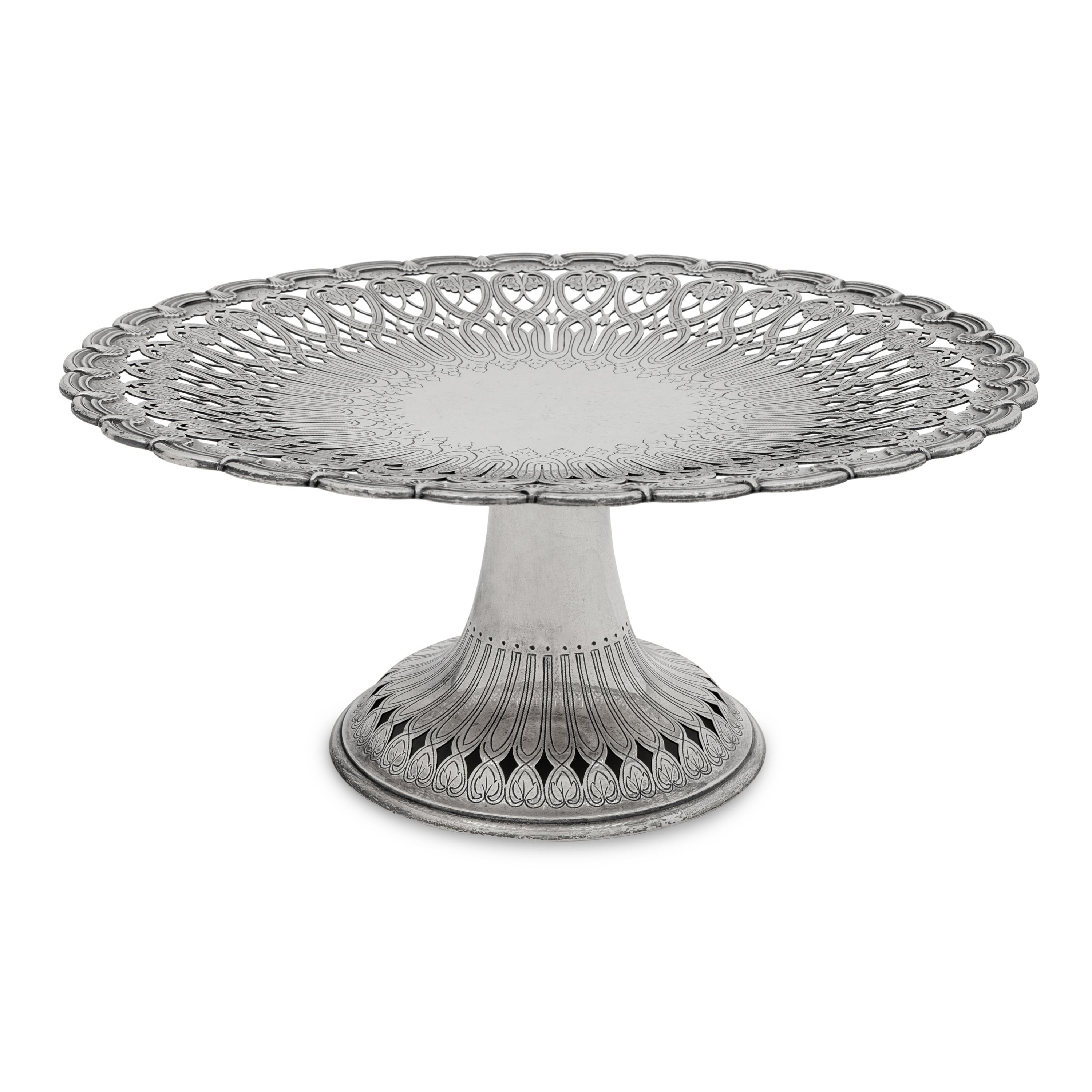 A Tiffany and Co. Silver Dessert Stand