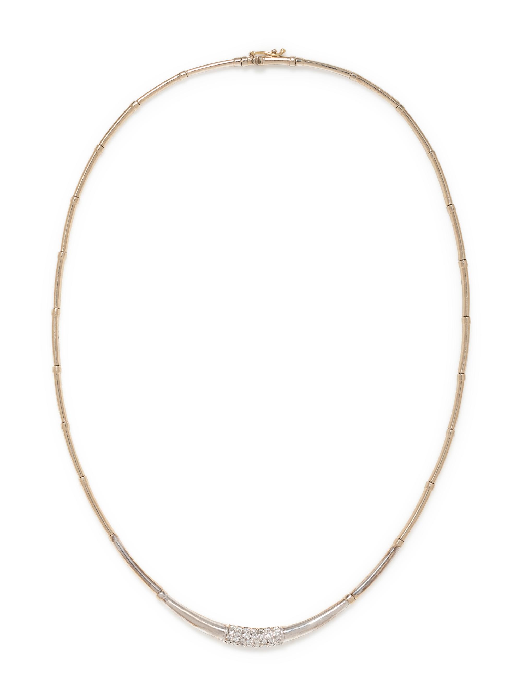 WHITE GOLD AND DIAMOND COLLAR NECKLACE