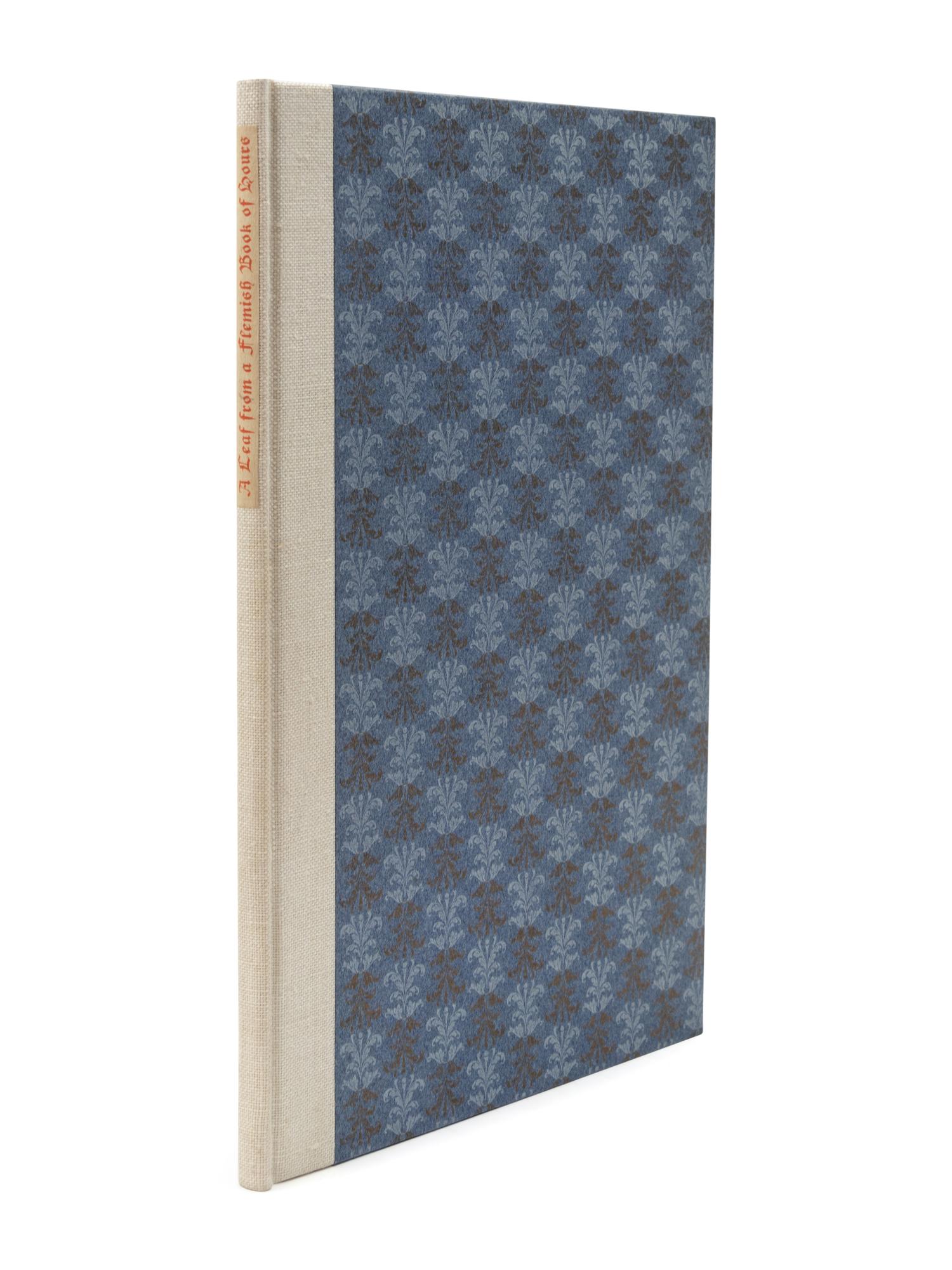 [GRABHORN PRINTING]. [MAGEE, David]. A Leaf from a Fifteenth Century Flemish Book of Hours . San Francisco: The Grabhorn Press for David Magee, 1938.