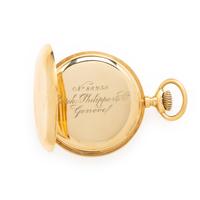 Patek Philippe, 18K Yellow Gold Hunter Case Pocket Watch, with Copy of Extract from the Archives, Circa 1890