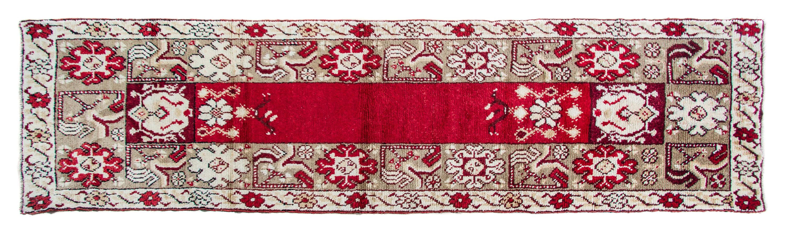 An Oushak Wool Runner, TURKEY, CIRCA 1930S, 11 feet 9 inches x 3 feet 1 inch. — TURKEY, CIRCA 1930s