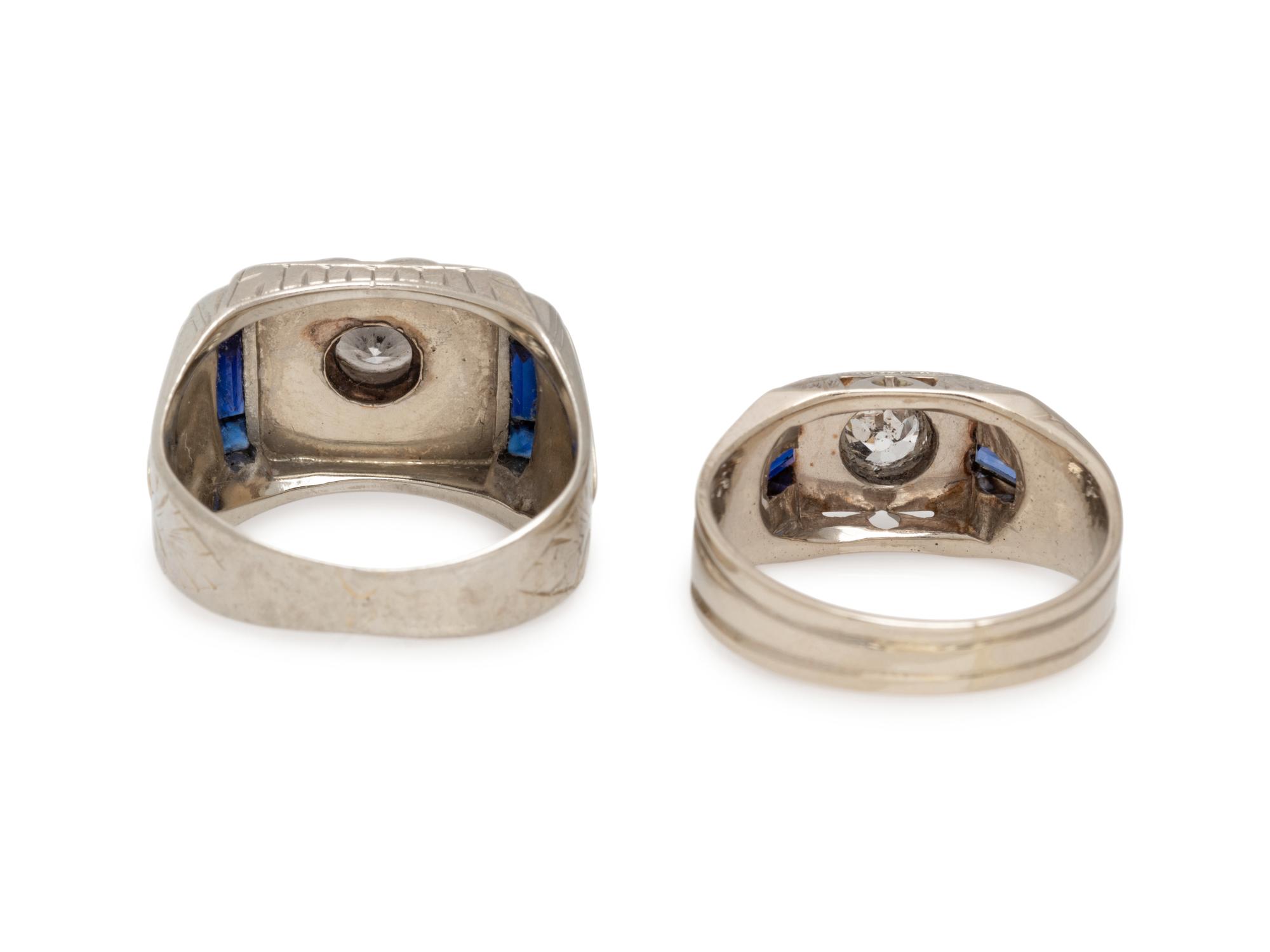 COLLECTION OF WHITE GOLD AND DIAMOND RINGS