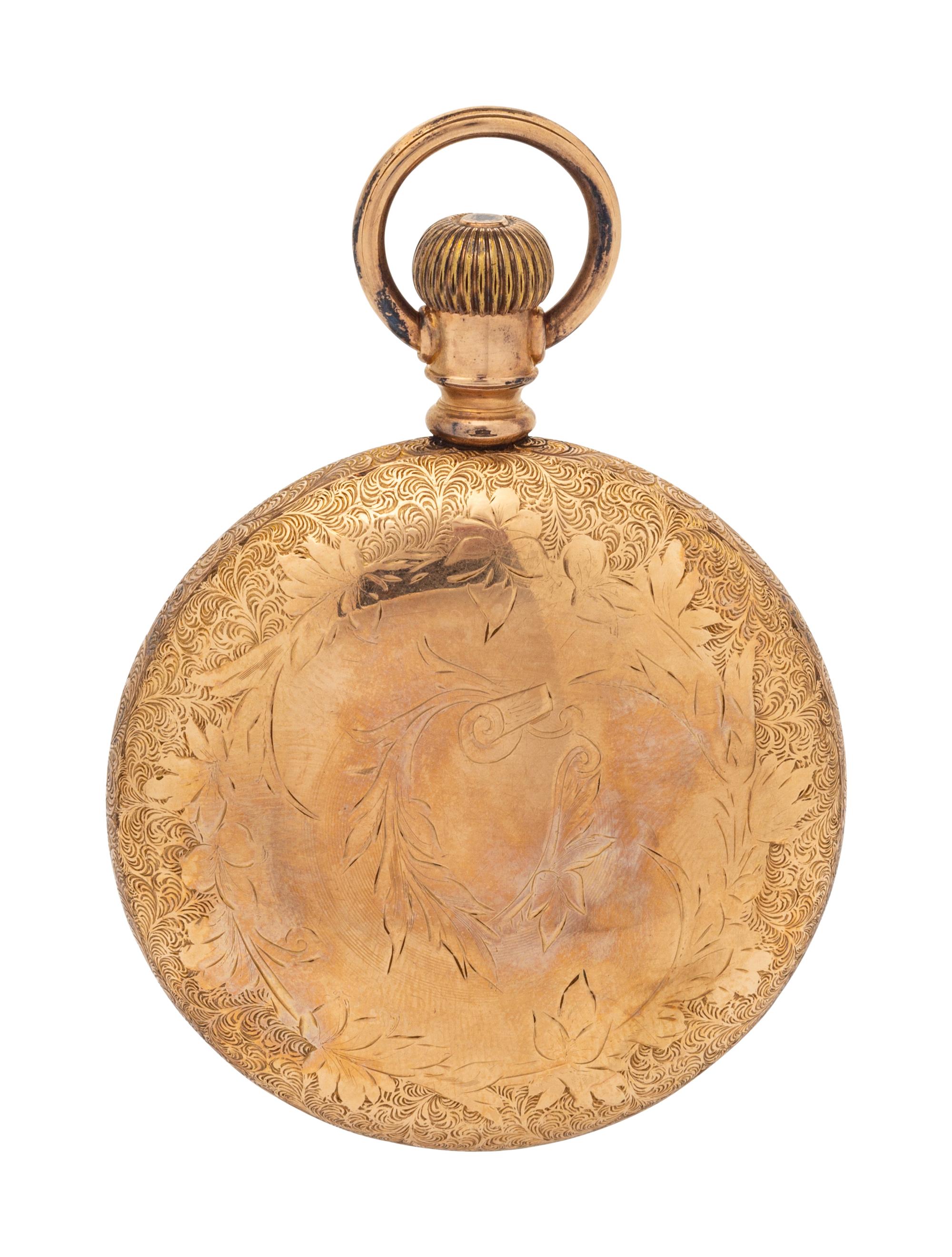 A Gold Filled Open Case Pocket Watch, Rockford, Circa 1883,