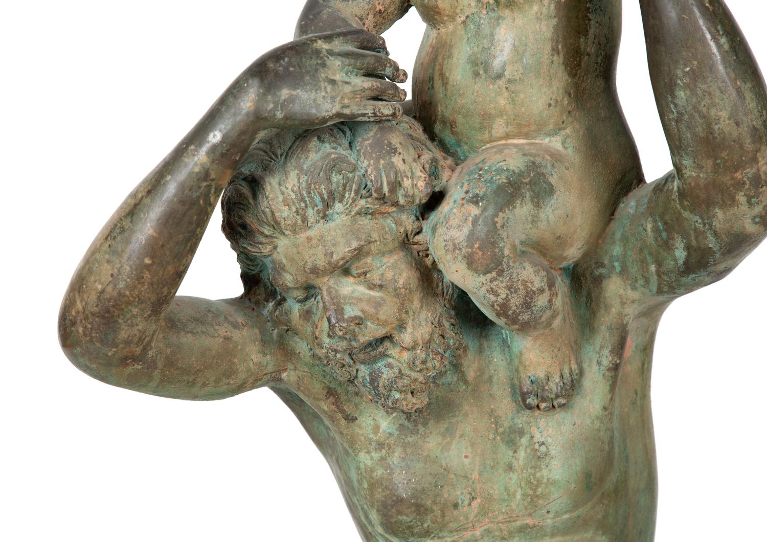 A Patinated Bronze Allegorical Sculpture