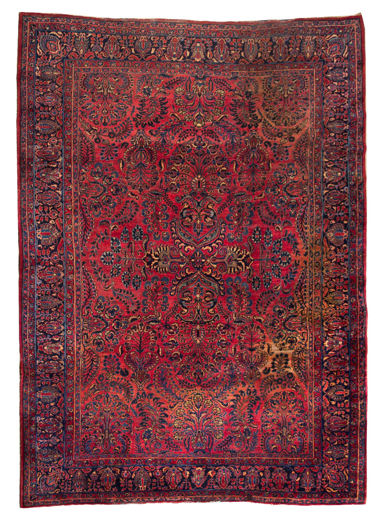A Sarouk Wool Rug, 11 feet 7 inches x 8 feet 11 inches.