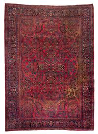 A Sarouk Wool Rug, 11 feet 7 inches x 8 feet 11 inches.