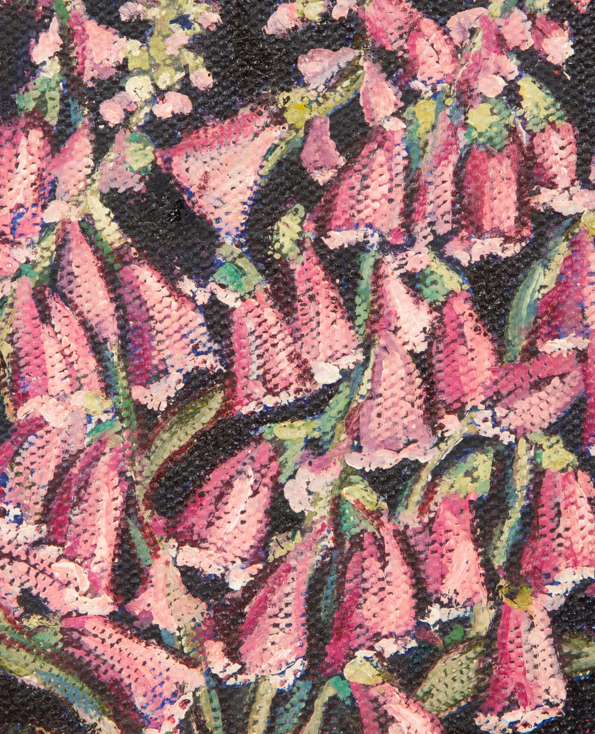 Pêches sur plat vert, Grapes, Foxgloves, and Datura (four works)