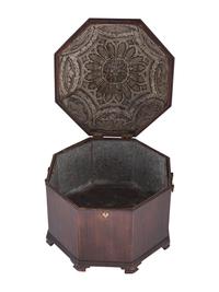 An English Brass Mounted Mahogany Cellarette