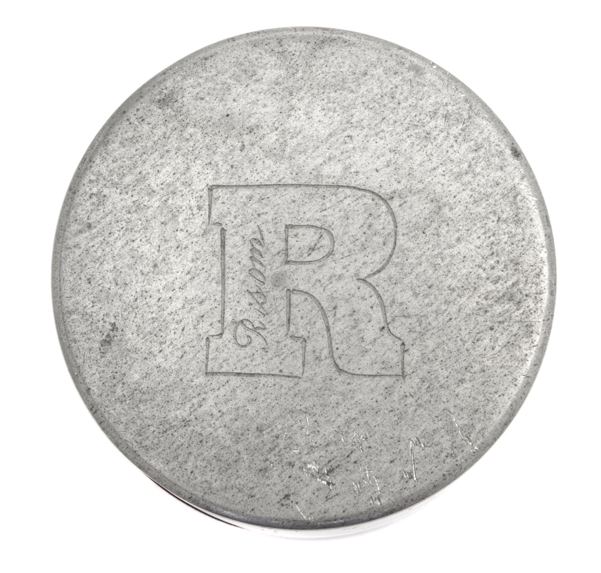 A Jens Risom Pewter Mounted Mahogany Jar Height 4 inches. — DESIGNED BY PAUL EVANS AND PHILIP LLOYD POWELL