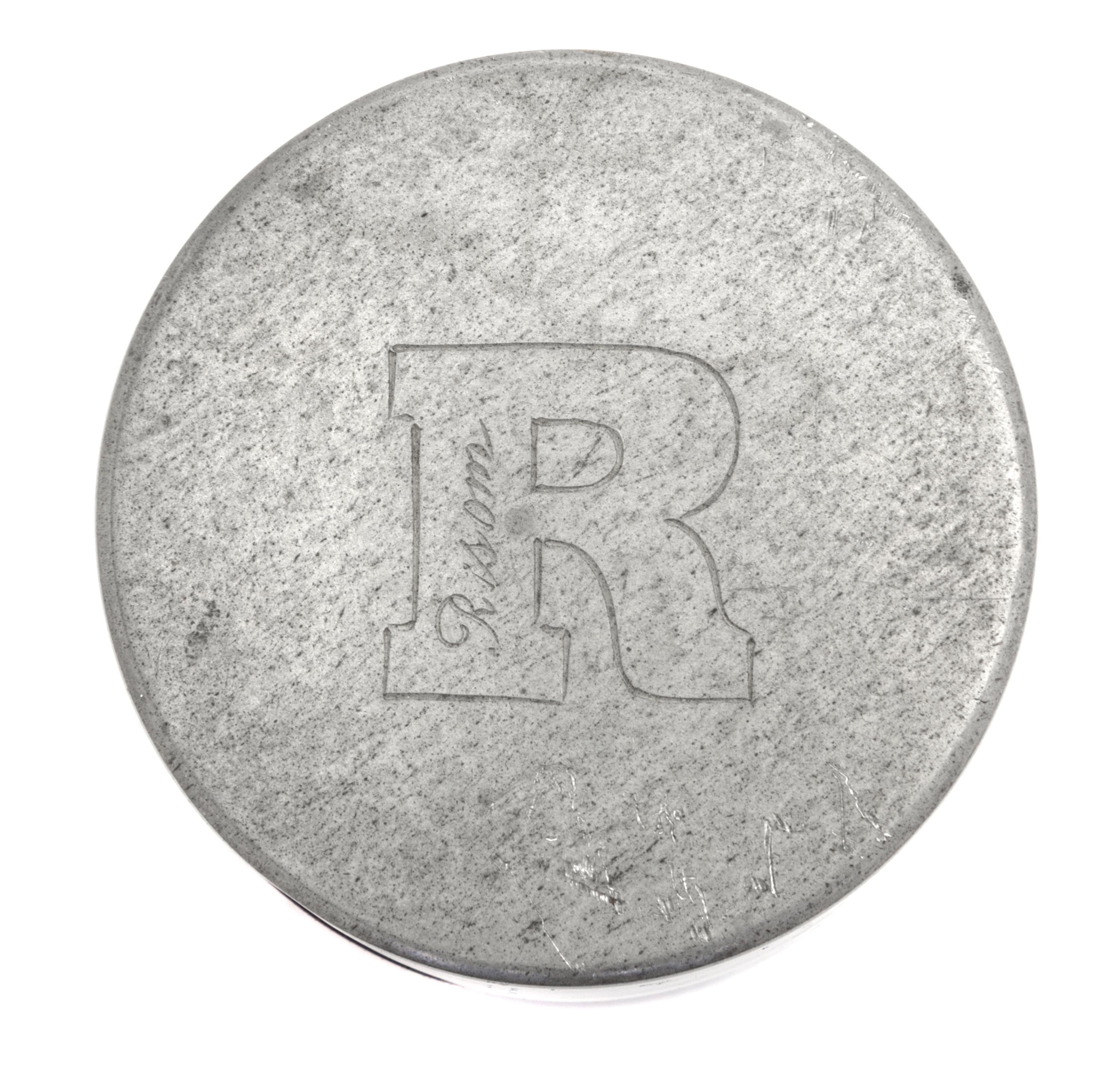 A Jens Risom Pewter Mounted Mahogany Jar Height 4 inches. — DESIGNED BY PAUL EVANS AND PHILIP LLOYD POWELL