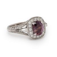 Alexandrite and Diamond Ring