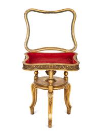 A Louis XV Style Giltwood Vitrine Table