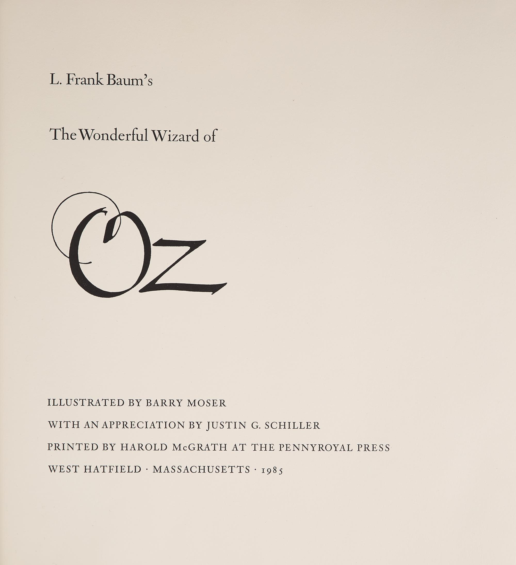 [Moser, Barry] Baum, L. Frank. The Wonderful Wizard of Oz