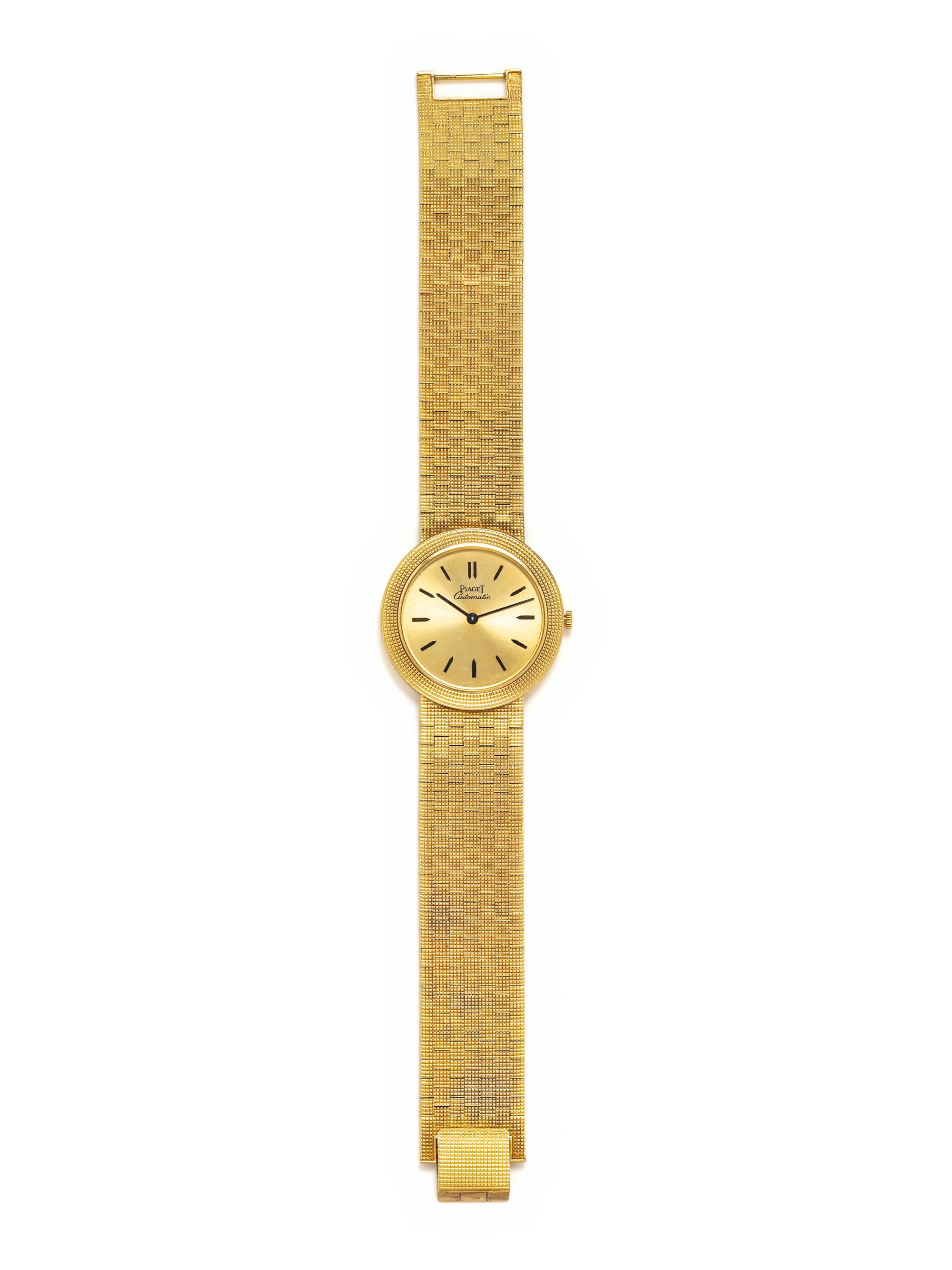 PIAGET, 18K YELLOW GOLD WRIST WATCH