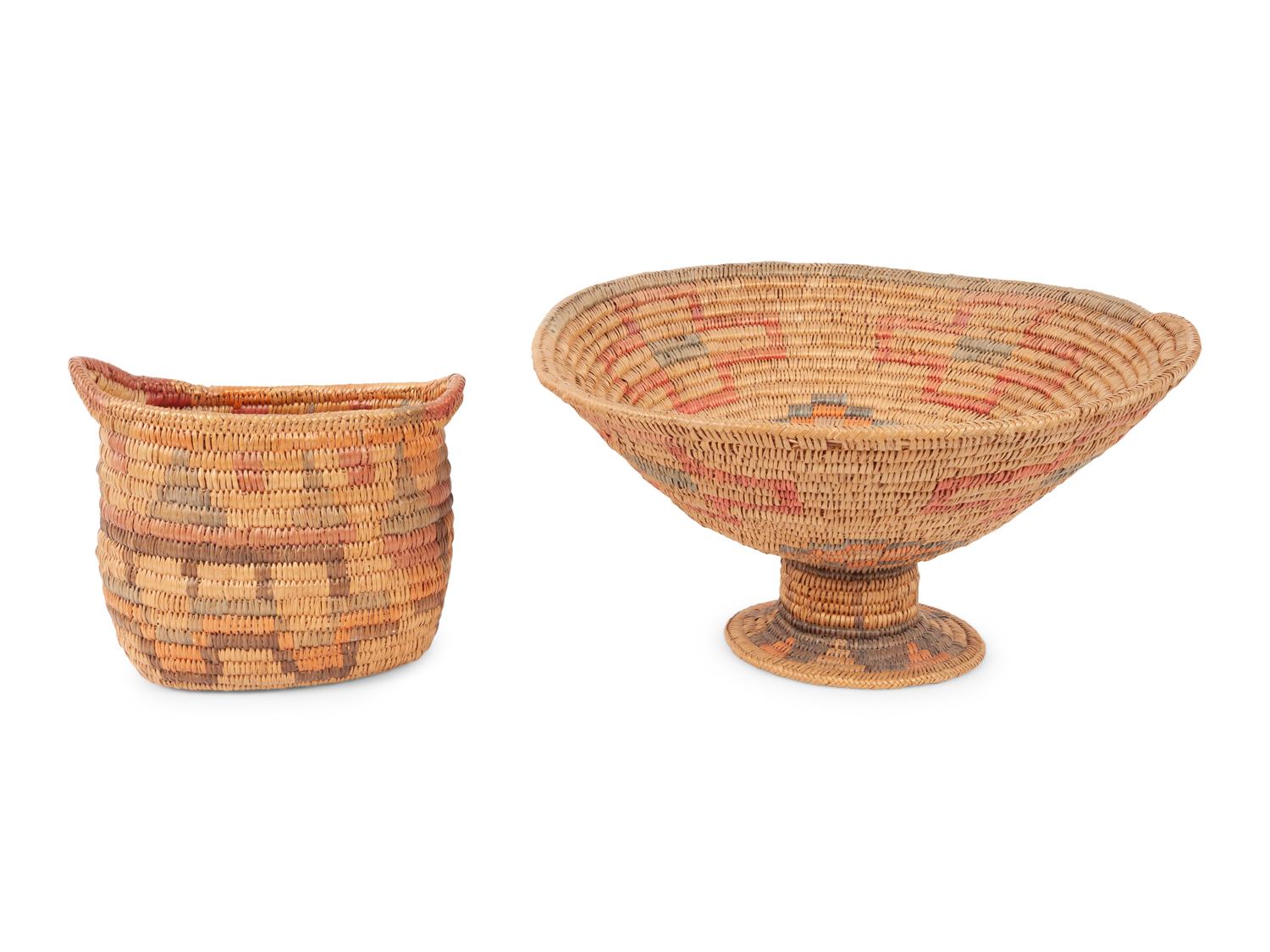 Jicarilla Apache Polychrome Baskets