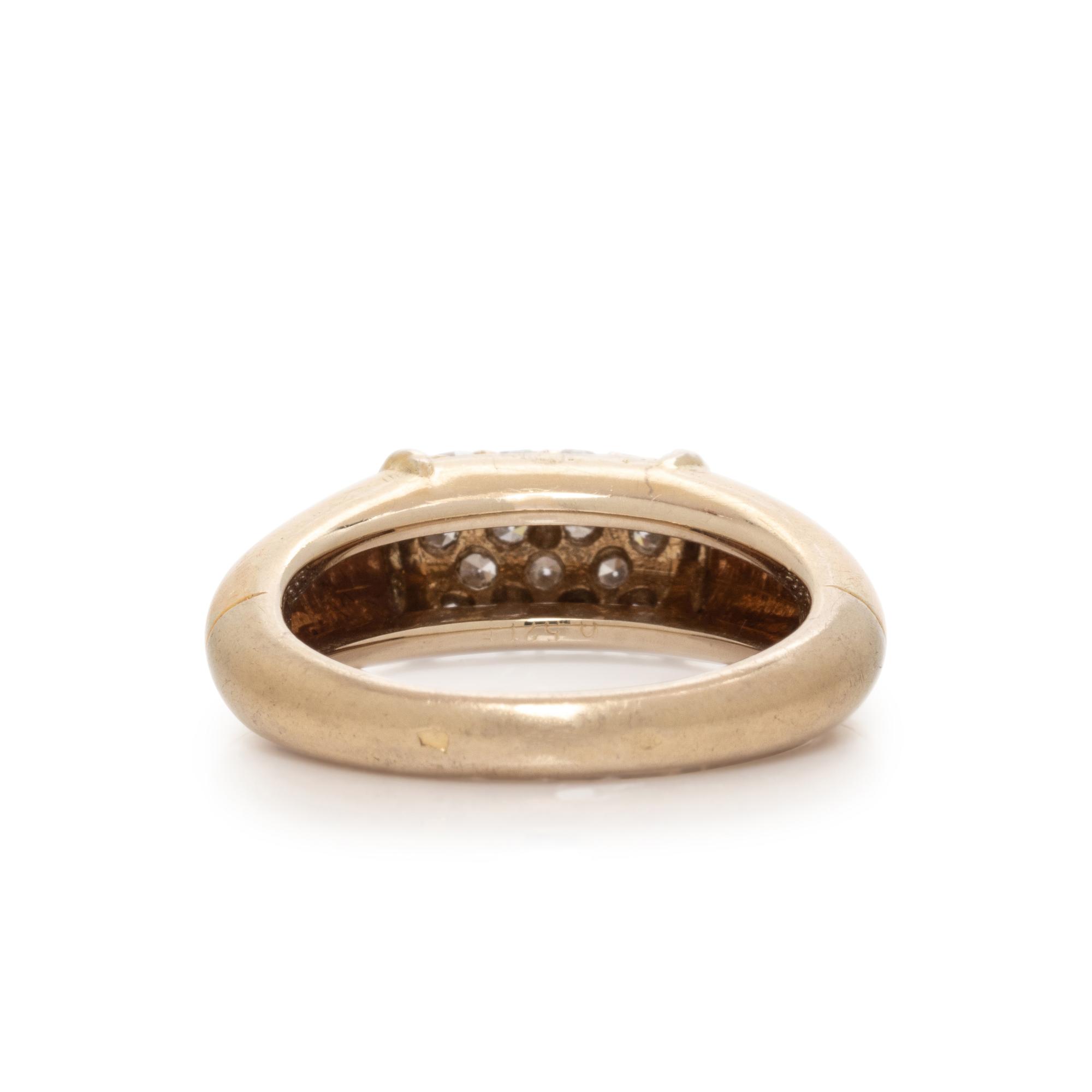 VAN CLEEF & ARPELS, BICOLOR GOLD AND DIAMOND 'PHILIPPINE' RING