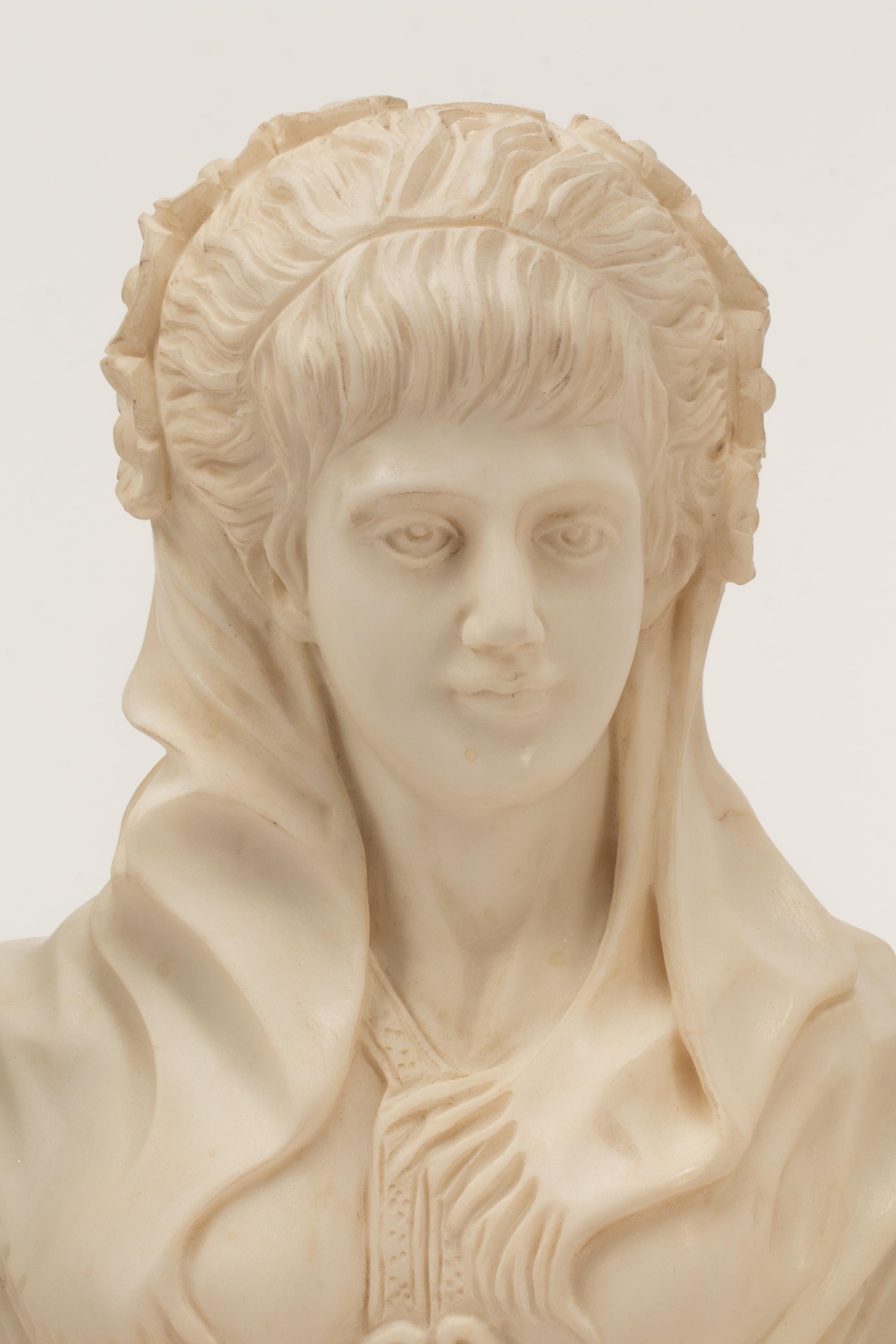 A Set of Four Italian Marble Busts