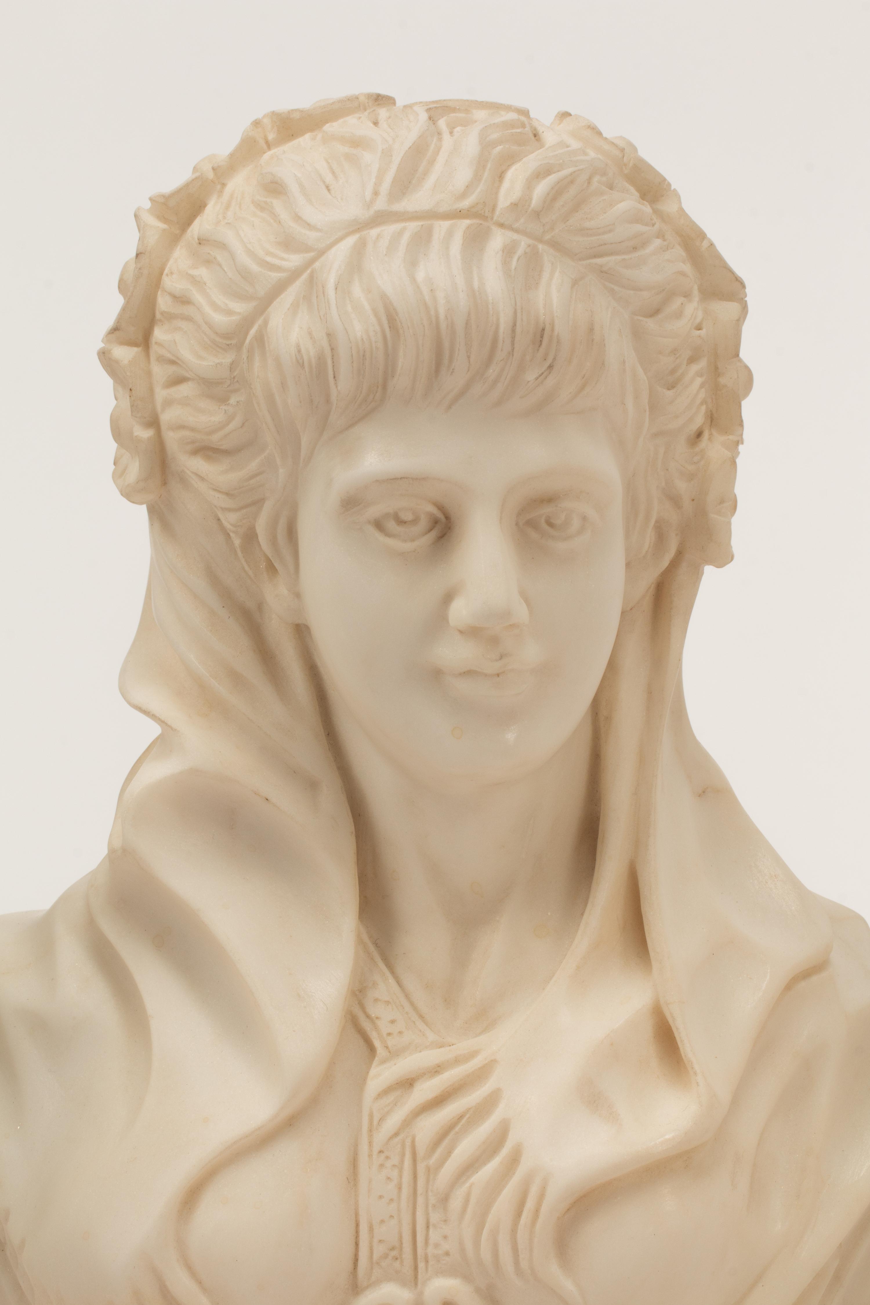 A Set of Four Italian Marble Busts