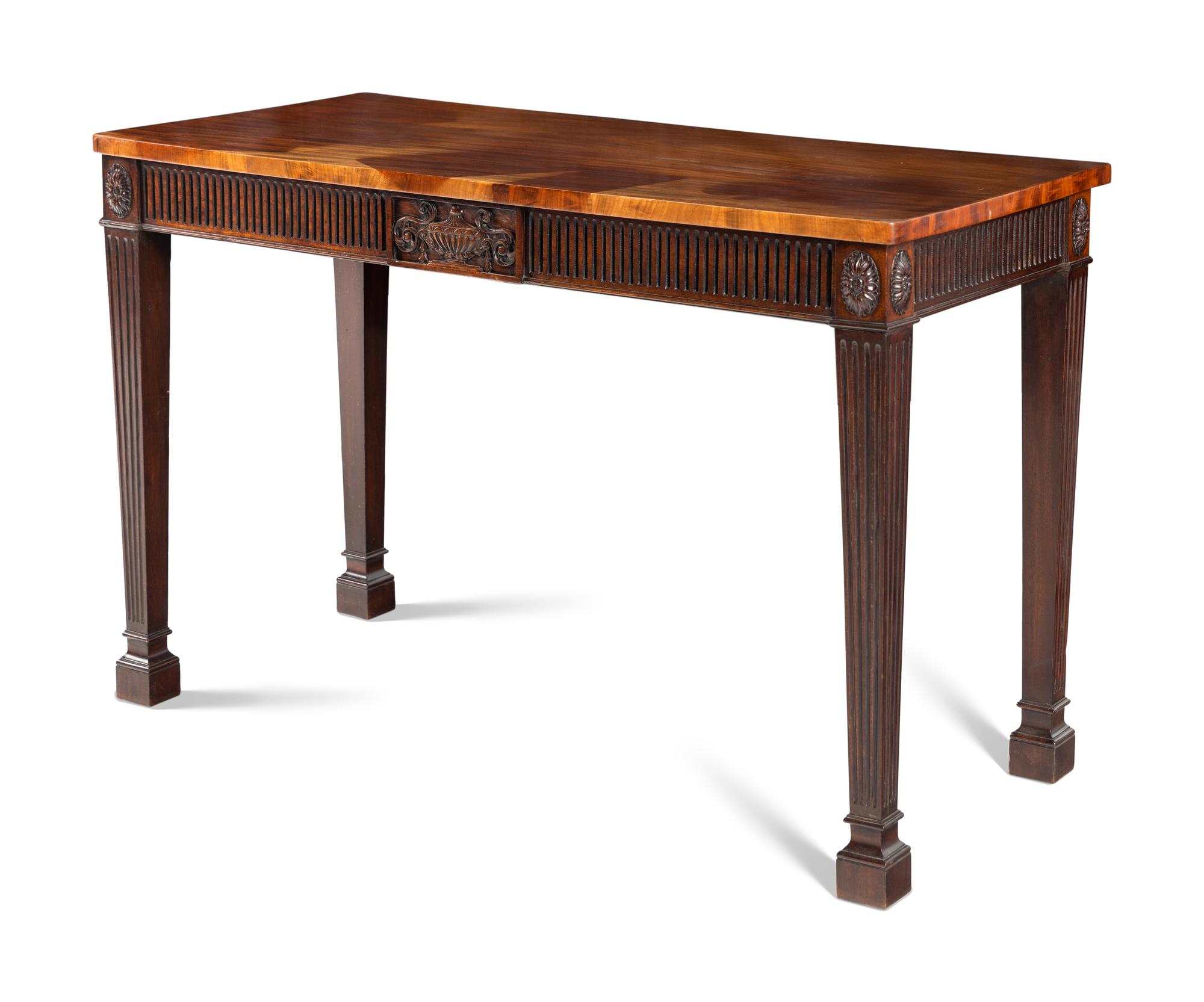 A George III Carved Mahogany Console Table