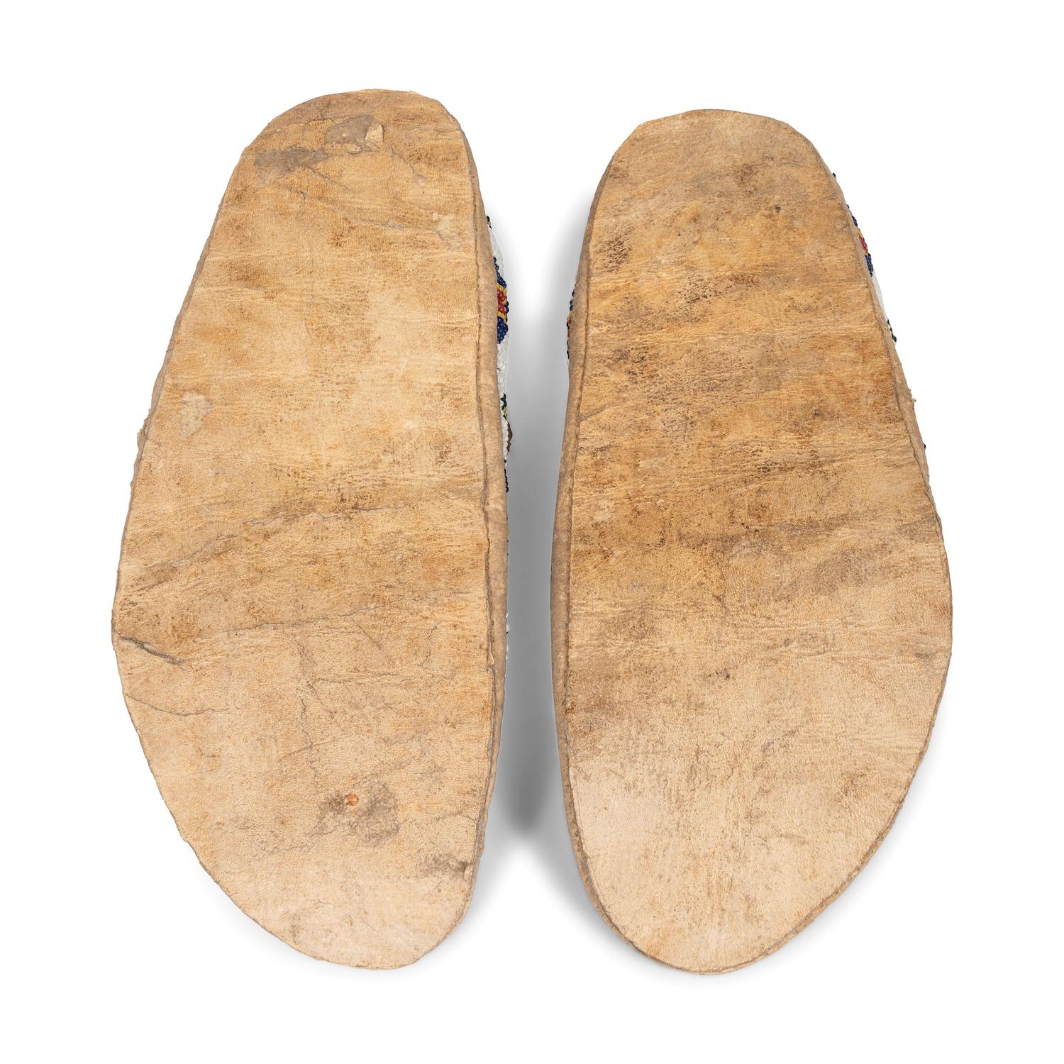 Sioux Beaded Hide Moccasins