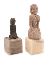 Two Carved Stone Figures