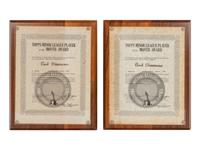 A Group of 1968 and 1969 Topps Minor League Player of the Month Awards from The Collection of Baseball Hall of Famer Ted Simmons,