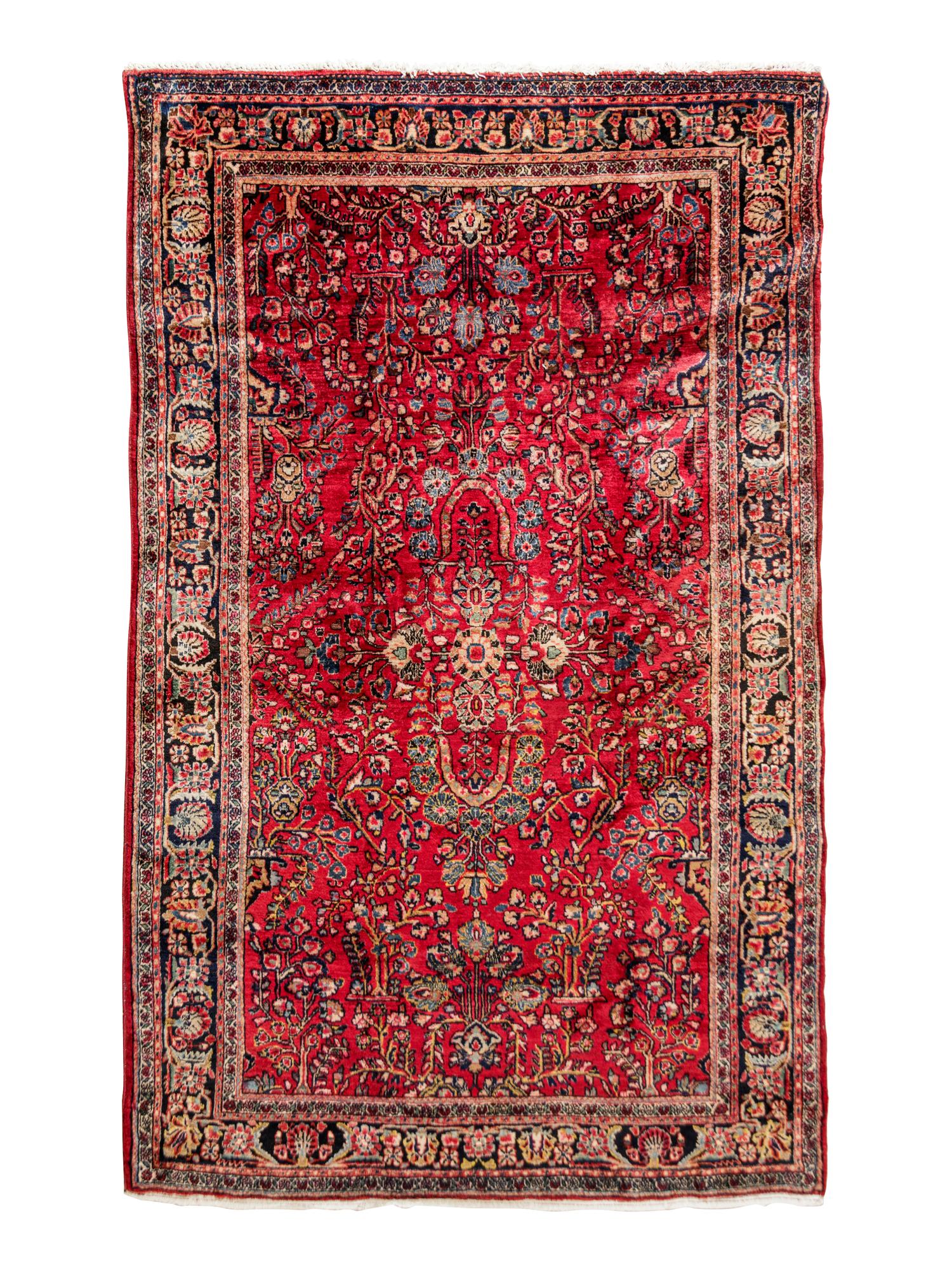 A Sarouk Wool Rug
