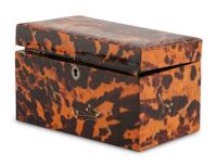 An English Tortoise Shell Tea Caddy for the Japanese Market