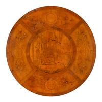 A Continental Marquetry Decorated Center Table