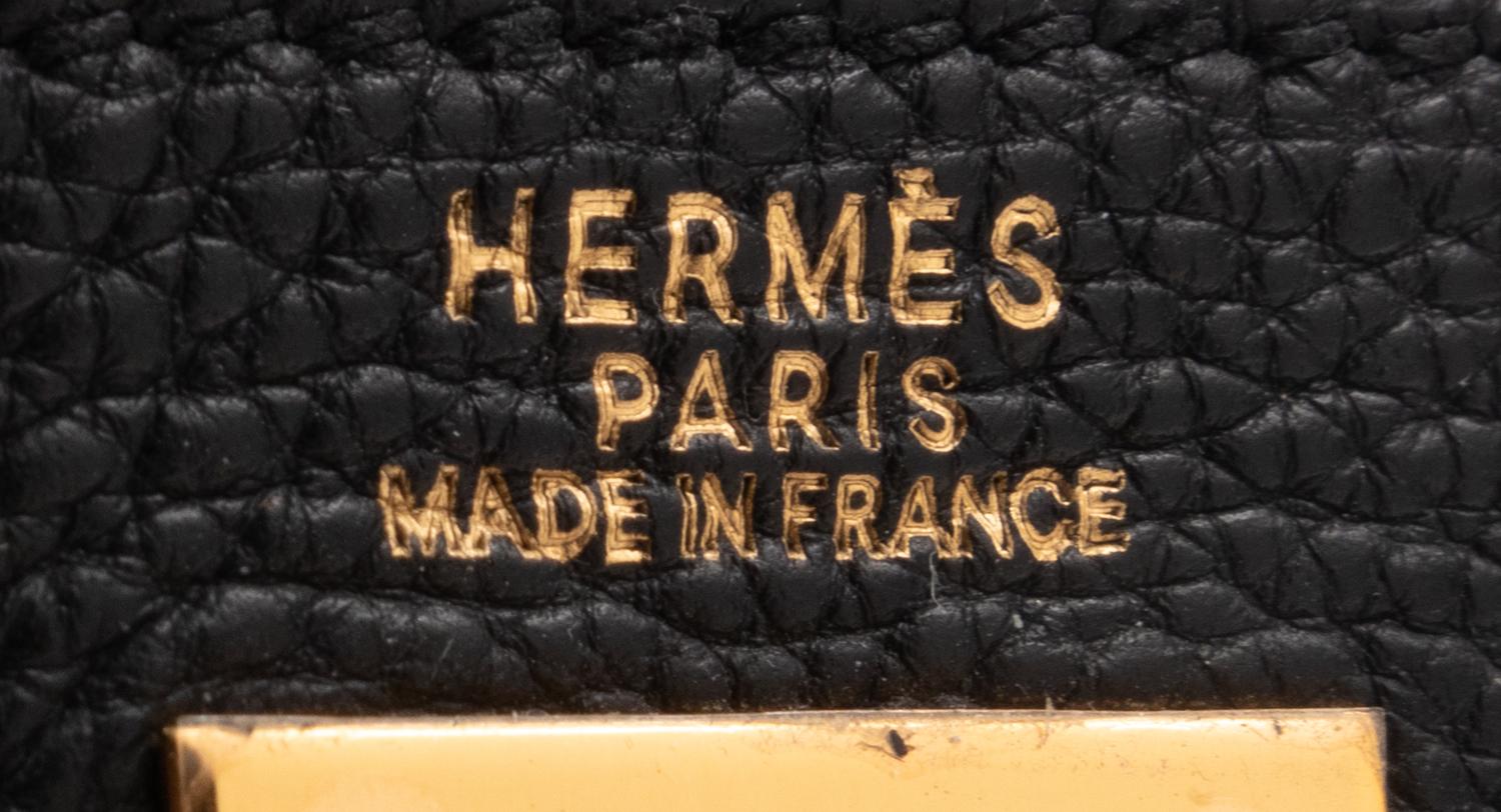 Hermès Black Leather 32cm Kelly Bag