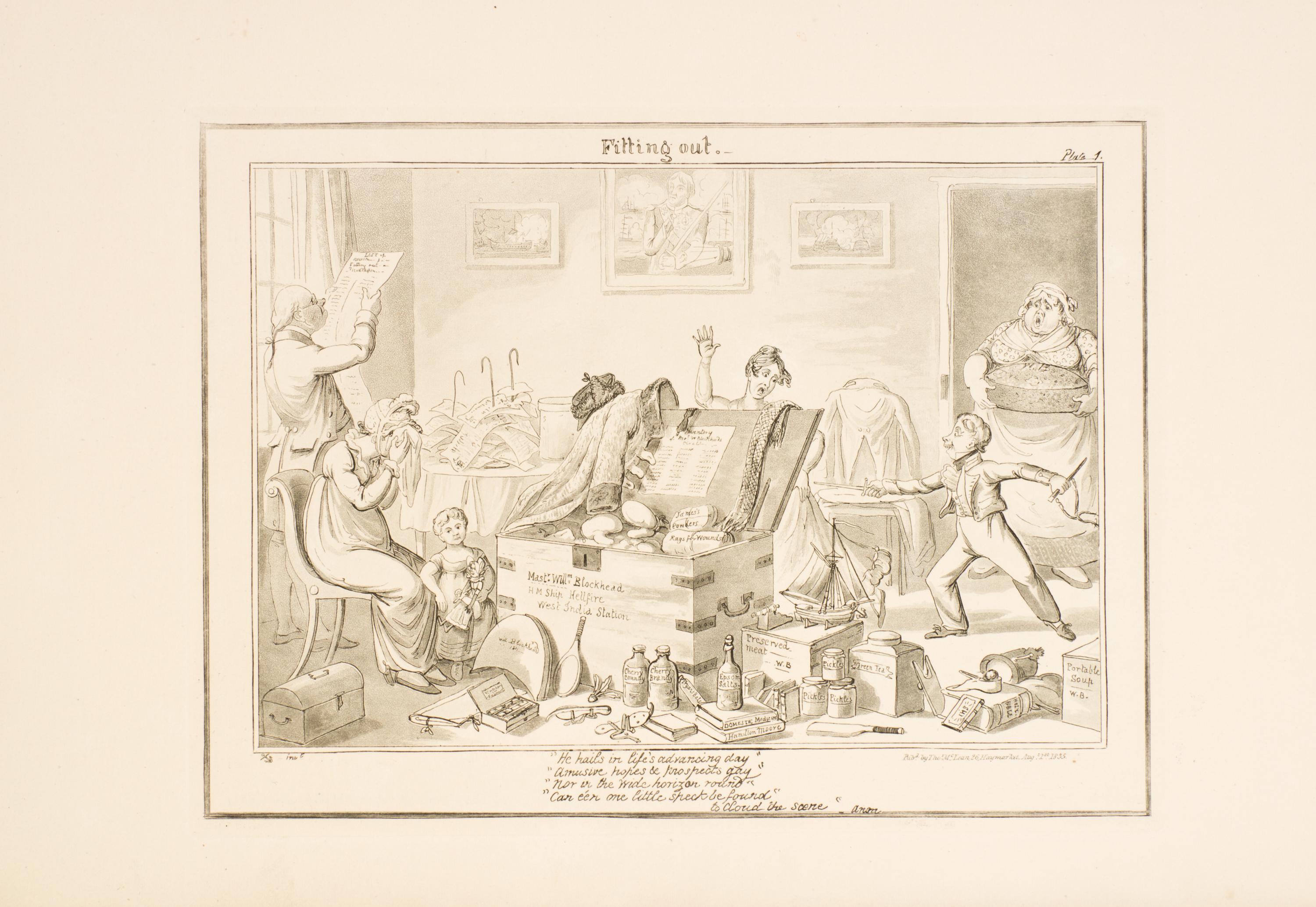 CRUIKSHANK, GEORGE. Cruikshankiana... London, 1835. With 27 (of 68) plates.