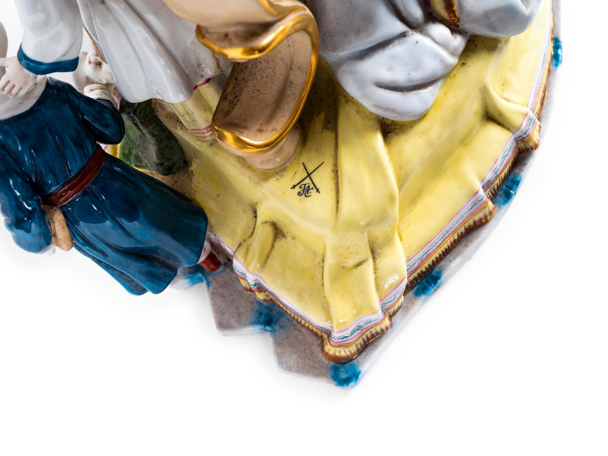A Large Porcelain Chinoiserie Group — 20TH CENTURY