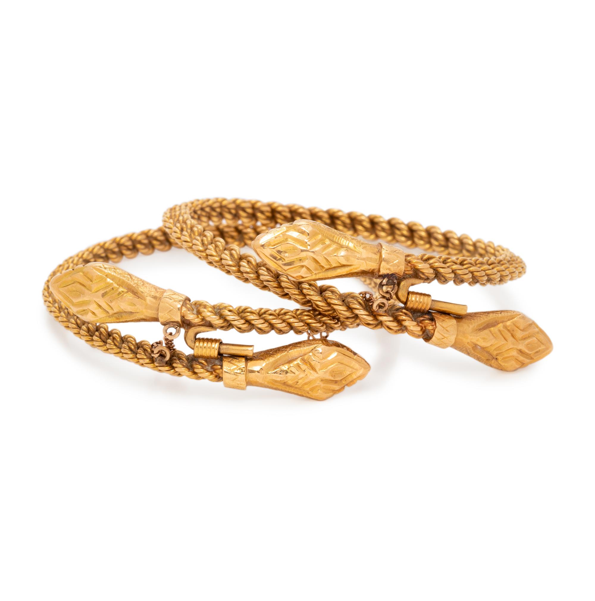 PAIR OF YELLOW GOLD BANGLE BRACELETS