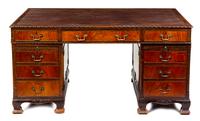 An Early Victorian Mahogany Partners' Desk — 19TH CENTURY